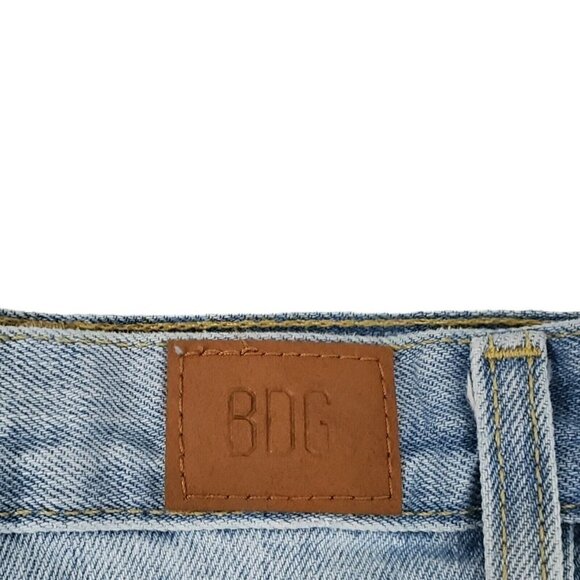BDG Shorts Womens 28 Blue Denim High Rise Girlfriend‎ Cut Off  Distressed Boho - Picture 5 of 12